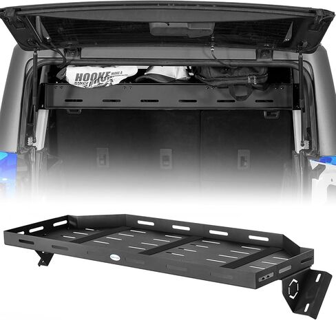 رف سلة البضائع العلوي من Hooke Road Bronco لـ 2021-2026 Ford Bronco 4 أبواب صلبة (باستثناء Bronco Sport)، منصة رف صينية تخزين حامل الأمتعة الداخلية in Kuwait