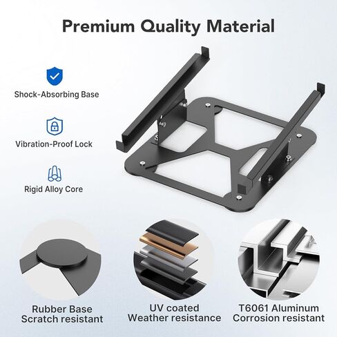 Starlink Mini Magnetic Car Roof Mount, 230lbs Heavy Duty Quick-Release Magnet Bases Starlink Mini Vehicle Mount with 30° Adjustable Angle & Weather-Resistant Carbon Steel for RVs, Trucks, Vans, Boats in Saudi Arabia
