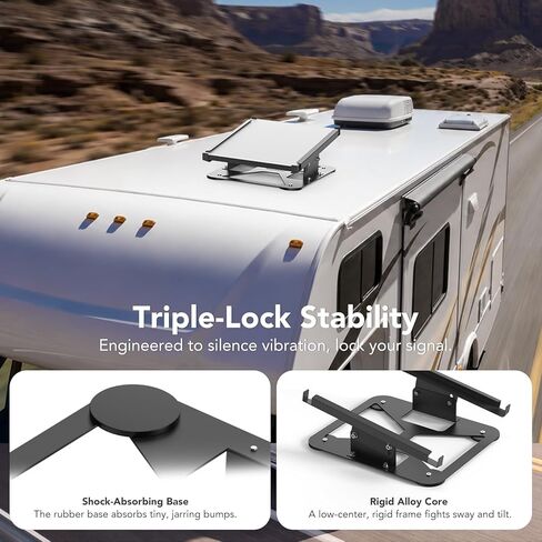 Starlink Mini Magnetic Car Roof Mount, 230lbs Heavy Duty Quick-Release Magnet Bases Starlink Mini Vehicle Mount with 30° Adjustable Angle & Weather-Resistant Carbon Steel for RVs, Trucks, Vans, Boats in Saudi Arabia