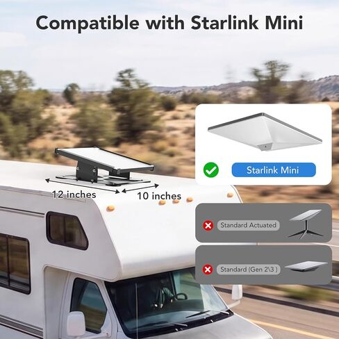 Starlink Mini Magnetic Car Roof Mount, 230lbs Heavy Duty Quick-Release Magnet Bases Starlink Mini Vehicle Mount with 30° Adjustable Angle & Weather-Resistant Carbon Steel for RVs, Trucks, Vans, Boats in Saudi Arabia