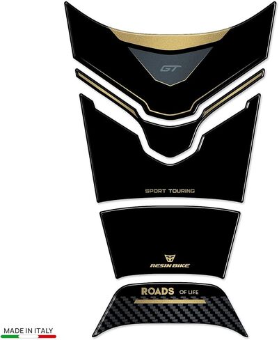 Resin Bike naklejki moto kompatybilne z Yamaha Tracer 9 GT 2025. Grip Tank Protection Against Bumps and Scratches. 3D Resin Sticker - Motorcycle Gadgets - Made in Italy in Kuwait