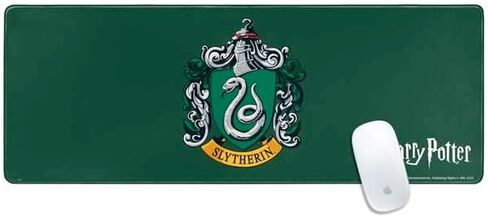 Skinit 31.5" x 11.8" Slytherin House Crest Gaming Mouse Pad, Large Extended Desk Mat, Anti-Slip Rubber Base, Smooth Low-Friction Surface, Precision Stitched Edges in Kuwait