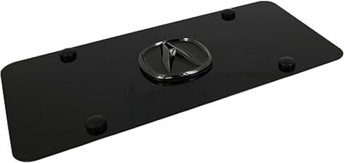 Au-TOMOTIVE GOLD INC. Officially Licensed 3D OEM Logo on License Plate for Acura (Black Pearl on Black) in Kuwait