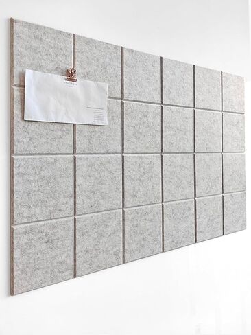 Cork Board 24 x36 Alternative - 6 Pack Felt Wall Tiles with Safe Removable Adhesive Tabs, Cork Boards for Walls Cork Board for Home Office Pin Board Tack Board - Beige in Saudi Arabia