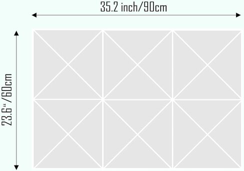 Cork Board 24 x36 Alternative - 6 Pack Felt Wall Tiles with Safe Removable Adhesive Tabs, Cork Boards for Walls Cork Board for Home Office Pin Board Tack Board - Beige in Saudi Arabia