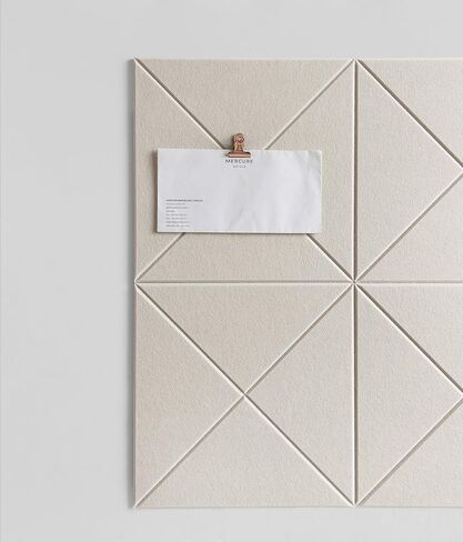 Cork Board 24 x36 Alternative - 6 Pack Felt Wall Tiles with Safe Removable Adhesive Tabs, Cork Boards for Walls Cork Board for Home Office Pin Board Tack Board - Beige in Saudi Arabia