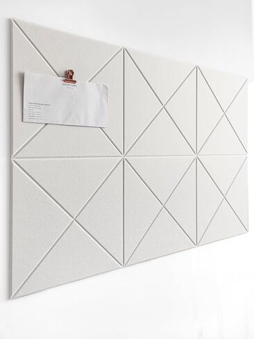 Cork Board 24 x36 Alternative - 6 Pack Felt Wall Tiles with Safe Removable Adhesive Tabs, Cork Boards for Walls Cork Board for Home Office Pin Board Tack Board - Beige in Saudi Arabia