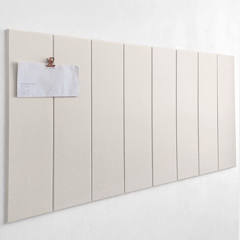 Cork Board 24 x36 Alternative - 6 Pack Felt Wall Tiles with Safe Removable Adhesive Tabs, Cork Boards for Walls Cork Board for Home Office Pin Board Tack Board - Beige in Saudi Arabia