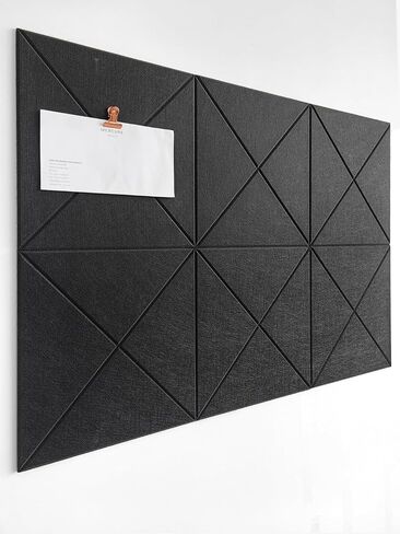 Cork Board 24 x36 Alternative - 6 Pack Felt Wall Tiles with Safe Removable Adhesive Tabs, Cork Boards for Walls Cork Board for Home Office Pin Board Tack Board - Beige in Saudi Arabia