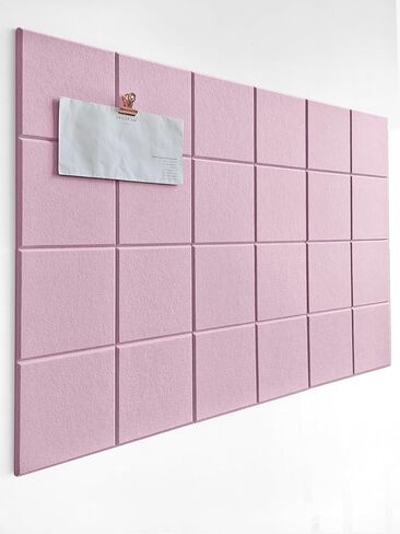 Cork Board 24 x36 Alternative - 6 Pack Felt Wall Tiles with Safe Removable Adhesive Tabs, Cork Boards for Walls Cork Board for Home Office Pin Board Tack Board - Beige in Saudi Arabia