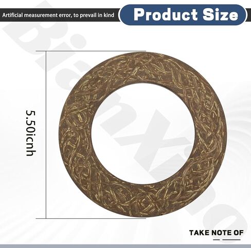 2 Pcs FP5533 Slip Clutch Friction Disc Plate OD 5.5" ID 3.375" Thickness 0.125" Compatible with Rotary Cutters RTH60 RTH72 RTH80 RTS50 1287 1812 2212, Replaces 1805010 31953 64651 (2) in Saudi Arabia