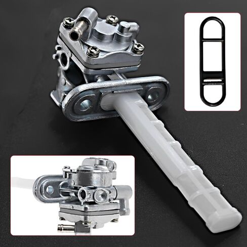 Hoypeyfiy 44300-45370 Gas Fuel Valve Petcock Switch with Gasket, Fuel Tank Valve Replacement for Suzuki GS300 GS450 GS550 GS650 GS750 GS850 GS1000 GS1100, Replace 44300-45371 44300-34470 in Kuwait