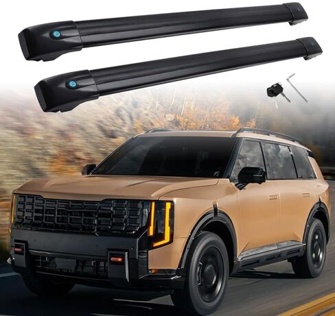 Lockable Roof Rack Cross Bars Compatible with KIA Telluride 2026 2027 Luggage Cargo Carrier Anti-Theft Metal Roof Rack Cross Rails in Saudi Arabia