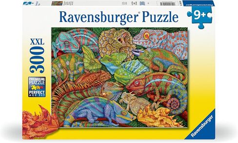 Ravensburger Riveting Reptiles - 300 Piece XXL Jigsaw Puzzle for Kids | Captivating Reptile Imagery | Encourages Creativity and Focus | Sustainable Fun in Kuwait