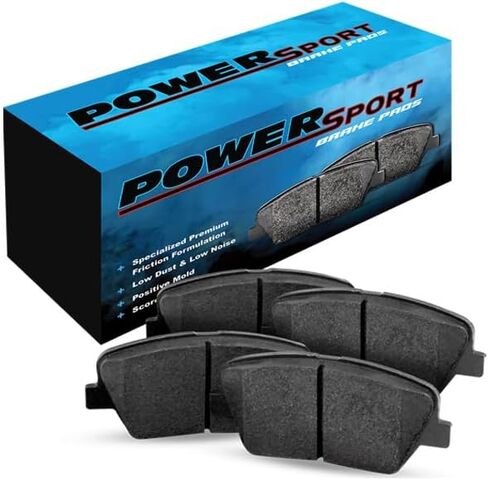 Power Sport Rear Ceramic Series Brake Pad With Rubber Steel Rubber Shims in Kuwait