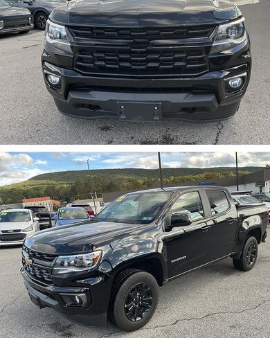 إطار لوحة الترخيص الأمامي لسيارة Chevy Colorado 2021 2022 حامل لوحة ترخيص المصد الأمامي غطاء دعامة التثبيت استبدال # 84461476 Partslink # GM1068213 in Kuwait