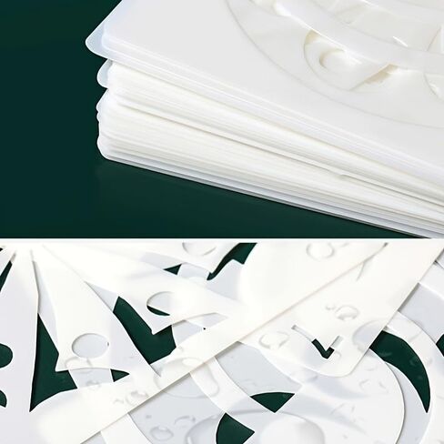 12PCS Border Stencil Floral Geometric Craft Paint Template Reusable Plastic Templates 12inch Flower Vines Stencils Painting on Wood Furniture Wall Canvas Floor in Saudi Arabia