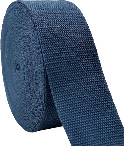 2 Inch (50mm) 10 Yards Cotton Webbing Strap - High Density Plain Weave, for Bag Handle Making, DIY Sewing, Pet Collar, Bind Edges, Outdoor Gear, Home Decor Projects (Black) in Kuwait