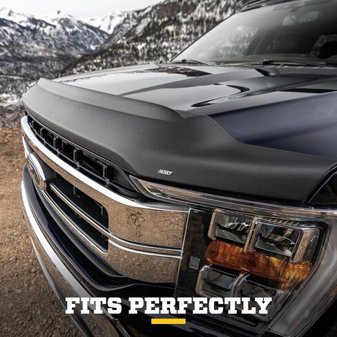Husky Liners Aeroskin II Hood Protector | Fits 2014-2015 Chevrolet Silverado 1500 | Low Profile Deflector/Bug Shield - 1 pc., Textured Black | 2830062 in Kuwait