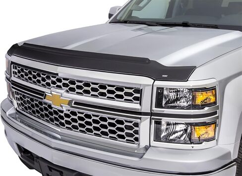 Husky Liners Aeroskin II Hood Protector | Fits 2014-2015 Chevrolet Silverado 1500 | Low Profile Deflector/Bug Shield - 1 pc., Textured Black | 2830062 in Kuwait