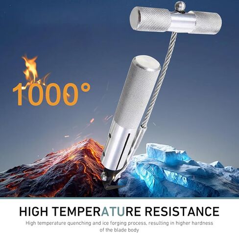 Windshield Removal Tool, Carbon Steel Rustproof Vehicle Glass Removal Tool, 1.06" Hook-head Window Replacement Implement, Universal for Most Vehicles (Silver) in Saudi Arabia