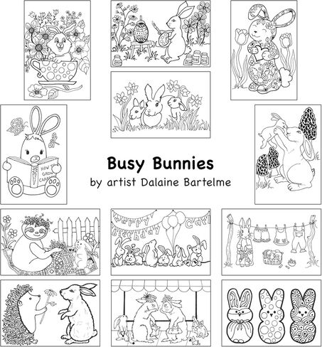 Colorpockit 4x6 Postcard Coloring Book Card Decks with Busy Bunnies and Butterflies Forever. Refills for COLORpockit Complete Portable Coloring kit. Contains Two 12-Card Coloring Decks. in Saudi Arabia