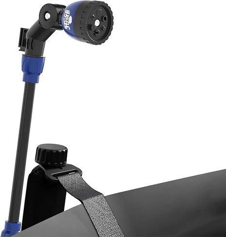 SpaceJump MeteorShower Trampoline Sprinkler Head, Water Attachment Accessory for Outdoor Recreation and Backyard Play, Black/Blue in Saudi Arabia
