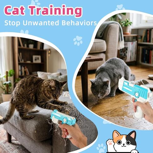 2-Pack Pet Water Spray Gun, Cat Trining Water Gun Dog Training Sprayer with Leak-Proof Silicone Plug, Extra Large Water Tank, Detachable & Easy to Assemble Pet Training Spraye in Saudi Arabia