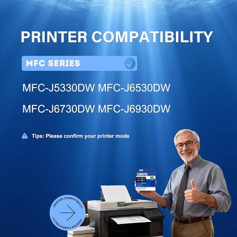 خراطيش حبر SFINK LC3017 LC3017XL عالية الإنتاجية (5 عبوات) بديلة لخراطيش حبر Brother LC3017 XL MFC-J5330DW MFC-J6530DW MFC-J6730DW MFC-J6930DW الطابعة (BK/C/M/Y) in Kuwait