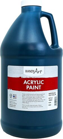 Handy Art Acrylic Paint Half Gallon, Mars Black (102-100) in Saudi Arabia