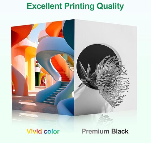 64XL Ink Cartridges Black & Tri-Color Combo Pack, Remanufactured Replacement for HP 64XL 64 Ink, Compatible with HP Envy Photo 7855 7858 7155 7120 6252 6255 6258 7164 7864 Tango Tango X Printer in Saudi Arabia