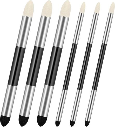 6 PCS Artist Blending Sponge Pen, Double Headed Soft Oil Pastel Blending Stump Tools, Washable Sketch Rubbing Drawing Art Sponge Brush for Artist Highlight Shadow Professional Sketch Drawing Blend in Saudi Arabia