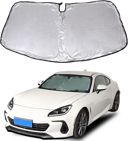 Windshield Sun Shade Compatible with Subaru Outback 2004-2009 Foldable Front Windshield Sunshade Protector, Block UV Rays Keep Your Car Cooler in Kuwait
