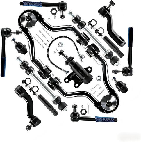 15pcs Front Upper Control Arm Suspension Fit for Chevrolet K2500 6.5L 7.4L 1995-2000, K1500 6.5L 1995-1998 | 1995-2000 for Tahoe 5.7L/GMC Yukon 5.7L &More, Sway Bar+Tie Rod, K620720 in Kuwait
