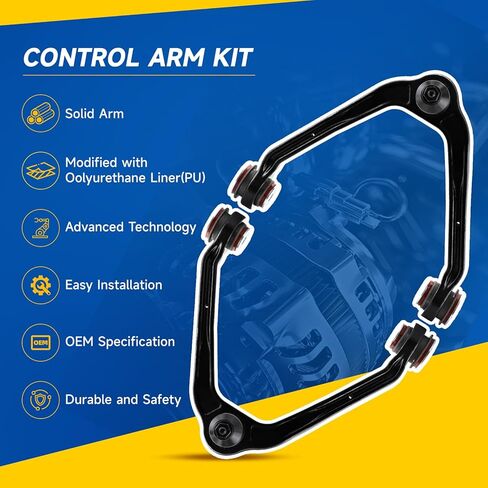 15pcs Front Upper Control Arm Suspension Fit for Chevrolet K2500 6.5L 7.4L 1995-2000, K1500 6.5L 1995-1998 | 1995-2000 for Tahoe 5.7L/GMC Yukon 5.7L &More, Sway Bar+Tie Rod, K620720 in Kuwait