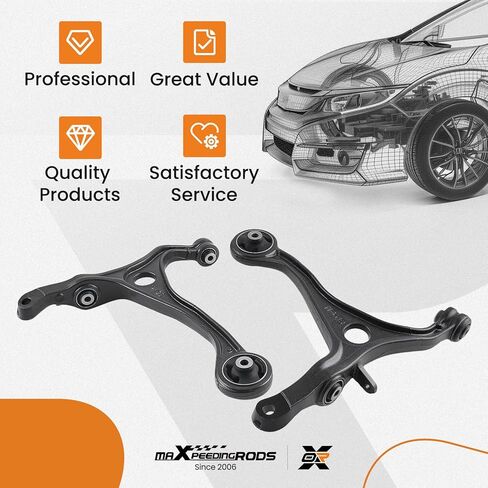 maXpeedingrods 2Pcs Front Lower Control Arm Assembly for Honda Accord 2003-2007, for Acura TSX 2004-2008, K640289 K640290 in Kuwait