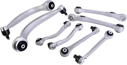 Suspension Control Arm Kit Front Upper & Lower with Ball Joint and Bushing, Complete 8-Piece Assembly Compatible with Audi Q7 2017–2019, Replace RK643620 in Saudi Arabia