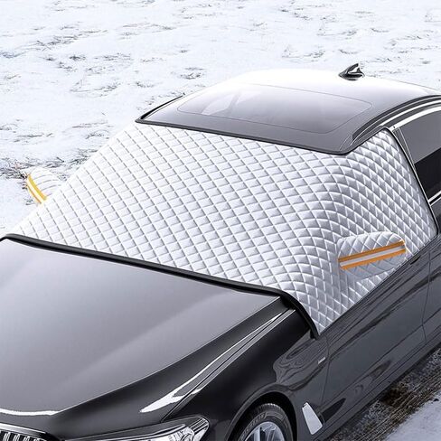 Car Windshield Cover for Ford F-250 F-350 F450 F550 2017-2021 2022 2023 2024 Foldable Car Windscreen Cover All Weather Front Window Cover Snow Ice Frost UV Protection in Saudi Arabia