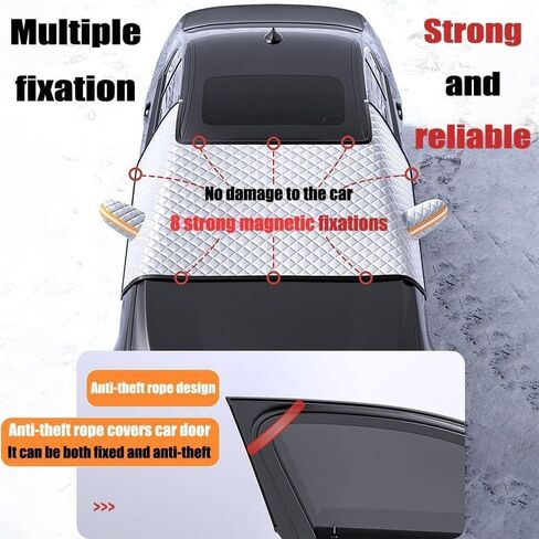 Car Windshield Cover for Ford F-250 F-350 F450 F550 2017-2021 2022 2023 2024 Foldable Car Windscreen Cover All Weather Front Window Cover Snow Ice Frost UV Protection in Saudi Arabia