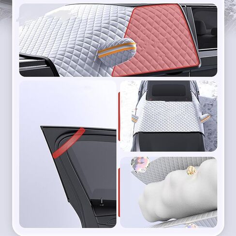 Car Windshield Cover for Ford F-250 F-350 F450 F550 2017-2021 2022 2023 2024 Foldable Car Windscreen Cover All Weather Front Window Cover Snow Ice Frost UV Protection in Saudi Arabia