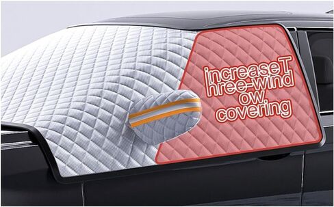 Car Windshield Cover for Ford F-250 F-350 F450 F550 2017-2021 2022 2023 2024 Foldable Car Windscreen Cover All Weather Front Window Cover Snow Ice Frost UV Protection in Saudi Arabia