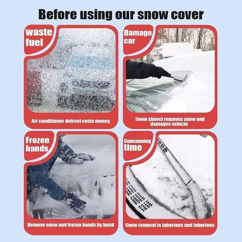 Car Windshield Cover for Ford F-250 F-350 F450 F550 2017-2021 2022 2023 2024 Foldable Car Windscreen Cover All Weather Front Window Cover Snow Ice Frost UV Protection in Saudi Arabia