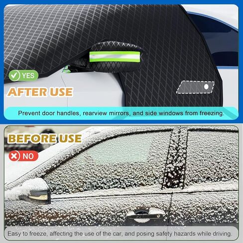 Car Windshield Cover for Ice and Snow for GMC Canyon Crew Cab 2023-2026, Car Windshield Cover Heavy-Duty Snow-Proof, Frost and Hail Protection Sunshade in Saudi Arabia
