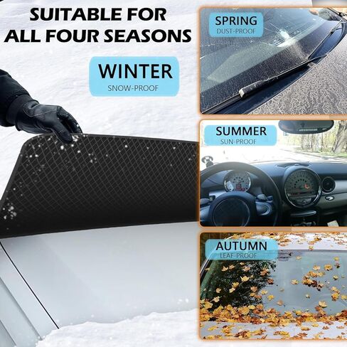 Car Windshield Cover for Ice and Snow for GMC Canyon Crew Cab 2023-2026, Car Windshield Cover Heavy-Duty Snow-Proof, Frost and Hail Protection Sunshade in Saudi Arabia