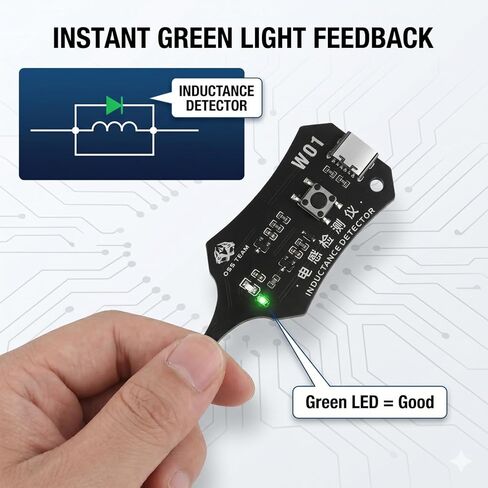 Inductance Tester Motherboard Coil Detector, High Sensitivity Electromagnetic Induction Tool for PC & Smartphone Repair, Type-C Powered Quick Fault Check Diagnostic Tool 2PCS in Kuwait