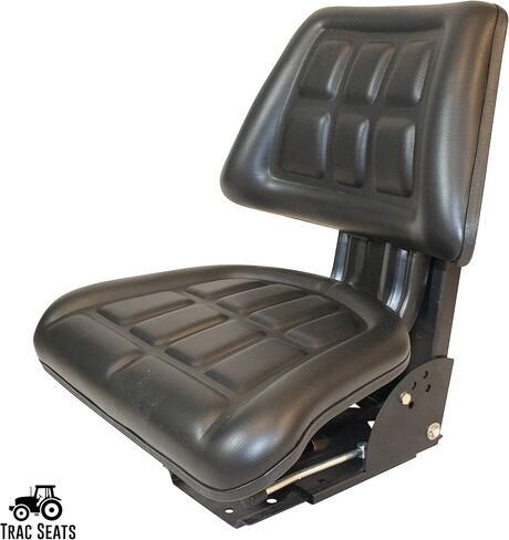 مقعد تعليق الجرار باللون الأسود يناسب طراز FORD/NEW HOLLAND TRIBACK STYLE 4000 4100 4110 4330 4600 4610 TRAC BRAND (الشحن في نفس اليوم - يتم التوصيل خلال 1-4 أيام عمل) in Kuwait