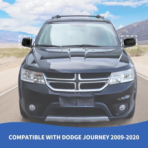 RAZPOY Rearview Mirror Cover Side Mirror Shell Trim Compatible with Dodge Journey 2009-2020, Black in Saudi Arabia
