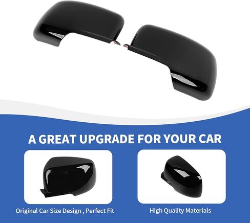 RAZPOY Rearview Mirror Cover Side Mirror Shell Trim Compatible with Dodge Journey 2009-2020, Black in Saudi Arabia