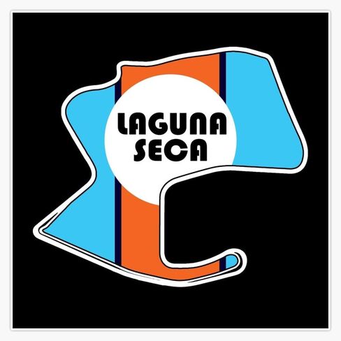 Laguna Seca Window Water Bottle Bumper Sticker Decal 5" in Kuwait