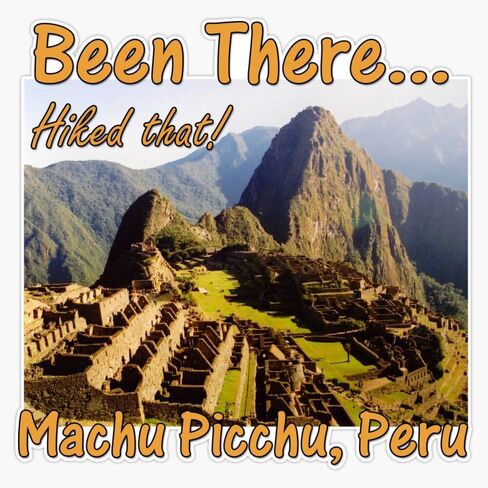 Magnet Peru Machu Picchu Inca Trail Hike Magnet Vinyl Decal Sticker 5" in Kuwait